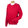 Devon & Jones Men's Red V-Neck Sweater