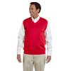 Devon & Jones Men's Red V-Neck Vest