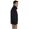 Devon & Jones Men's Black/Dark Charcoal Soft Shell Colorblock Jacket