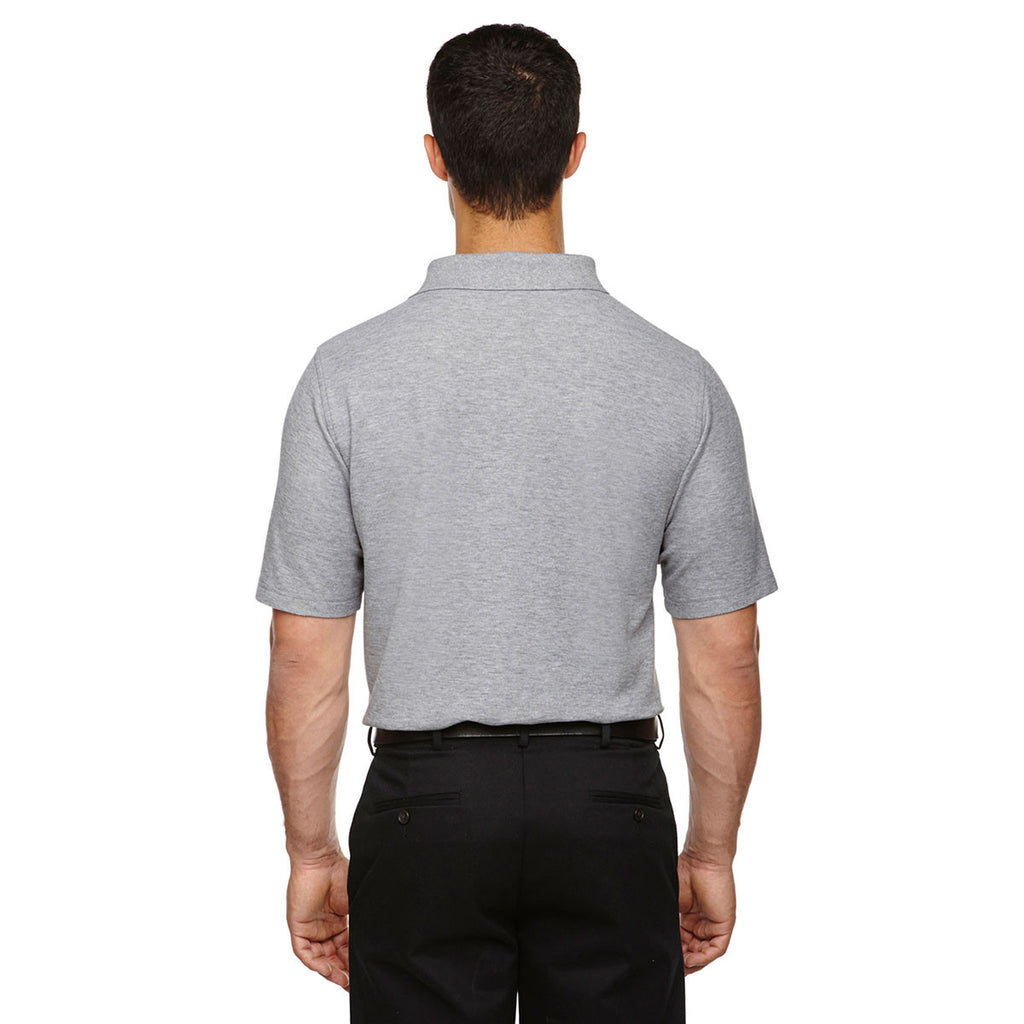 Devon & Jones Men's Grey Heather Drytec 20 Performance Polo