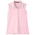 Devon & Jones Women's Pink/White CrownLux Performance Plaited Tipped Sleeveless Polo