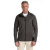 Devon & Jones Men's Dark Grey Heather Stretch Tech-Shell Compass Full-Zip