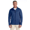 Devon & Jones Men's French Blue Heather Stretch Tech-Shell Compass Full-Zip