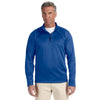 Devon & Jones Men's True Royal Stretch Tech-Shell Compass Quarter-Zip