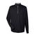 Devon & Jones Men's Black/Grey Heather/Graphite Drytec 20 Performance Quarter-zip