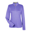 Devon & Jones Women's Grey Purple/Grey Heather/Grey Purple Drytec 20 Performance Quarter-zip