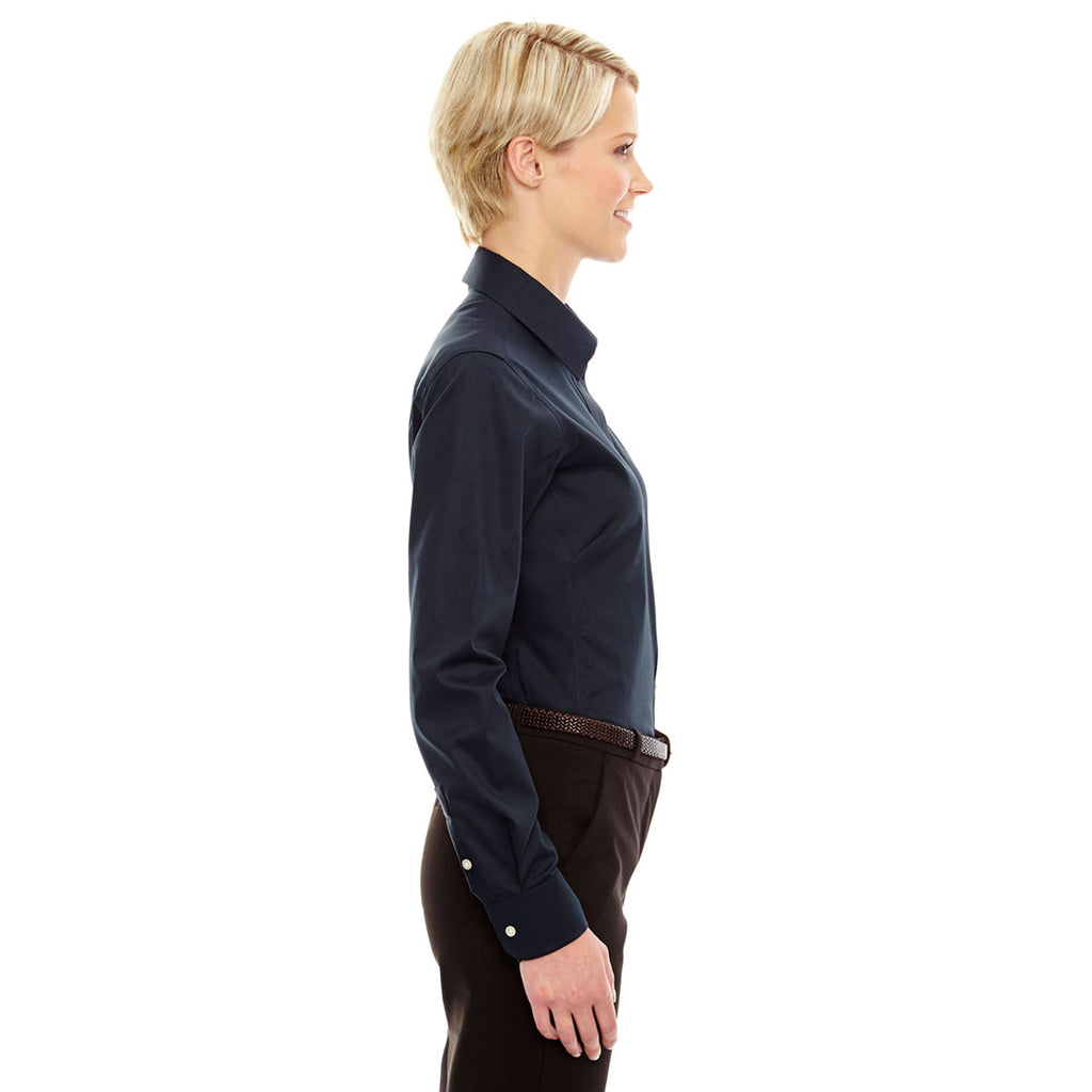 Devon & Jones Women's Navy Crown Collection Solid Stretch Twill