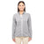 Devon & Jones Women's Grey Heather Bristol Full-Zip Sweater Fleece Jacket