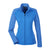 Devon & Jones Women's French Blue/French Blue Heather Newbury Colorblock Melange Fleece Full-zip