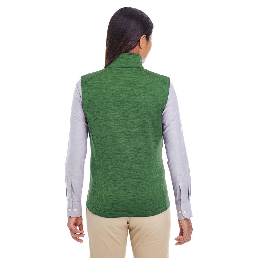 Devon & Jones Women's Forest Heather Newbury Melange Fleece Vest