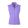 Devon & Jones Women's Grape Heather Newbury Melange Fleece Vest