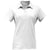 BAW Women's White Solid Spandex Polo