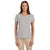 Devon & Jones Women's Grey Heather Perfect Fit Shell T-Shirt