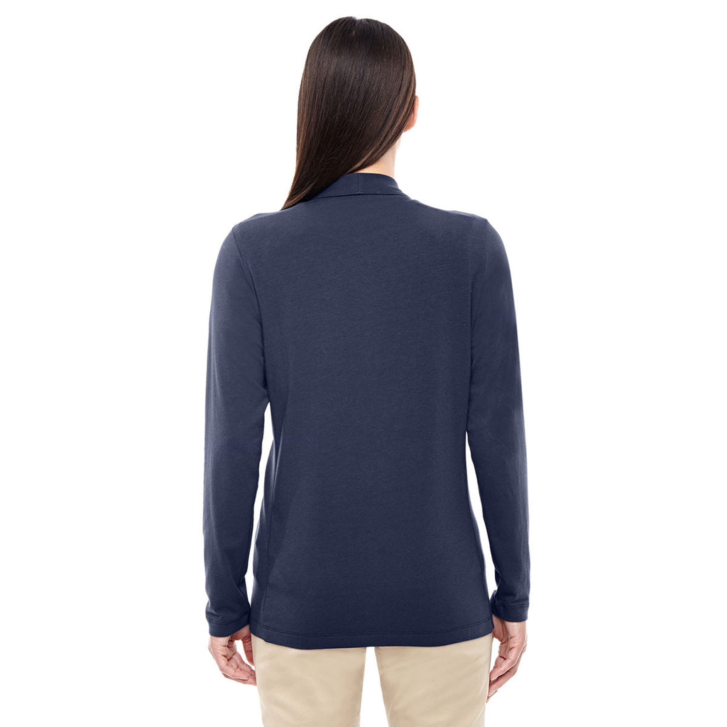 Devon & Jones Women's Navy Perfect Fit Shawl Collar Cardigan