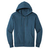 District Men's Heathered Poseidon Blue Perfect Weight Fleece Full-Zip Hoodie