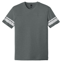 District Men's Heathered Charcoal/White Game Tee