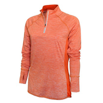 BAW Women's Orange Dry-Tek Quarter Zip