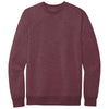 District Men's Heathered Cardinal V.I.T. Fleece Crew