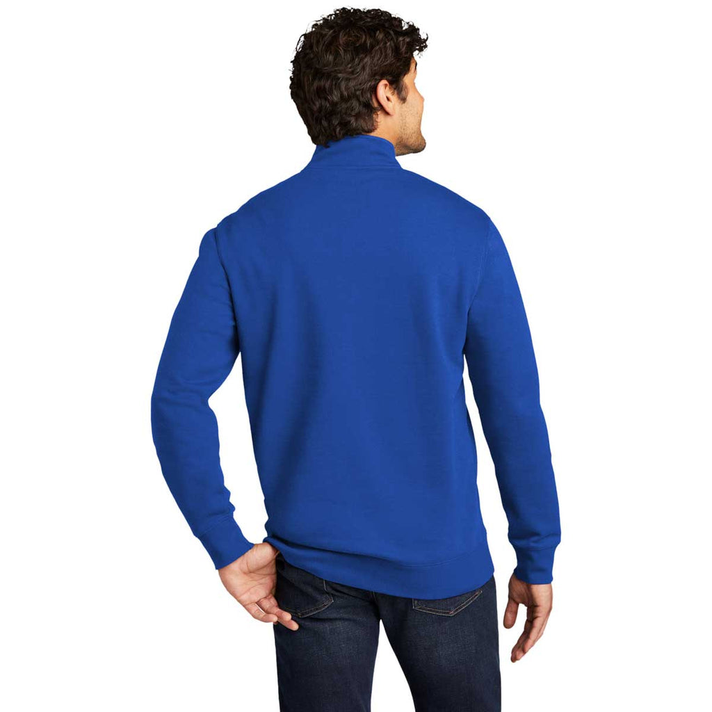 District Men's Deep Royal V.I.T. Fleece Quarter Zip