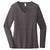 District Women's Heathered Charcoal Very Important Tee Long Sleeve V-Neck