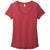 District Women's Heathered Red Flex Scoop Neck Tee