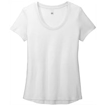 District Women's White Flex Scoop Neck Tee