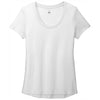 District Women's White Flex Scoop Neck Tee