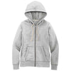 District Women's Light Heather Grey Re-Fleece Full-Zip Hoodie