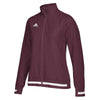 adidas Women's Maroon/White Team 19 Woven Jacket