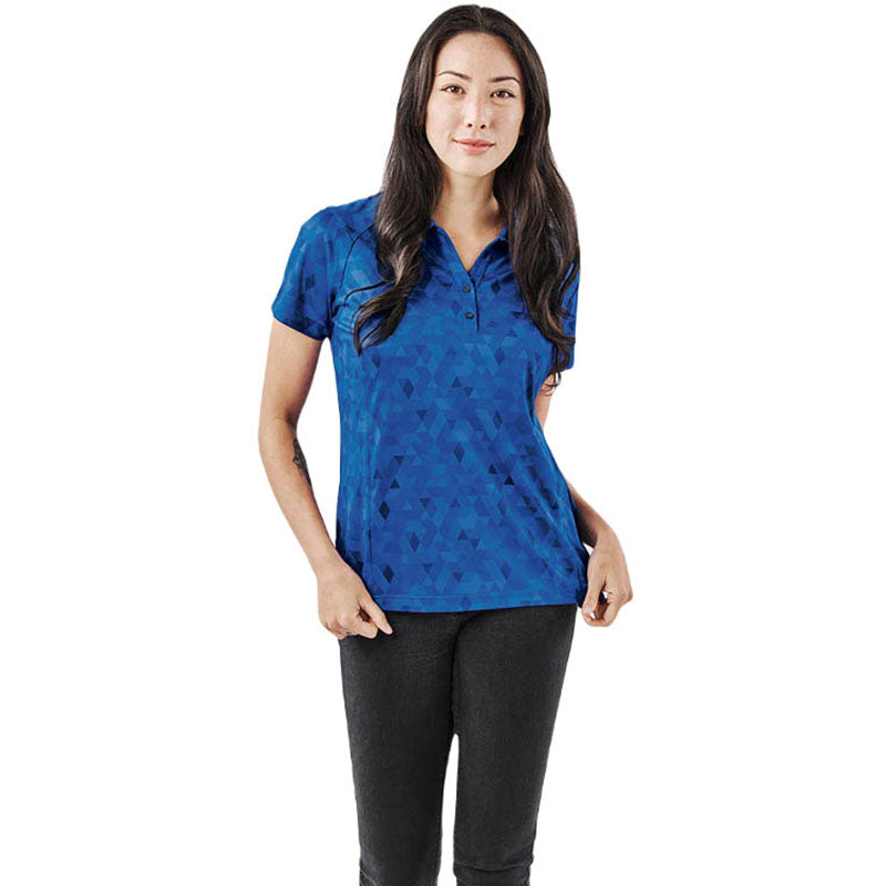 Stormtech Women's Classic Blue Galapagos Short Sleeve Polo