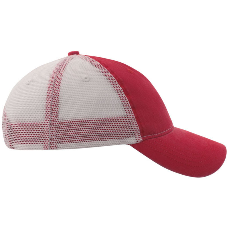 Ahead Red/White Mesh Solana Cap