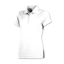 BAW Women's White Eco Cool Tek Short Sleeve Polo