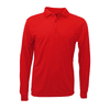 BAW Men's Red Eco Cool Tek Long Sleeve Polo