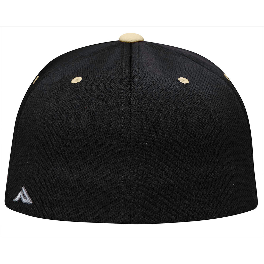 Pacific Headwear Black/Vegas Premium P-Tec FlexFit Cap