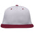 Pacific Headwear Silver/Maroon Premium P-Tec FlexFit Cap