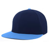 Pacific Headwear Navy/Columbia Blue Premium A/C2 Performance FlexFit Cap