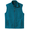 Port Authority Men's Medium Blue Heather Sweater Fleece Vest