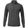 BAW Men's Heather Black Tri-Blend Quarter Zip