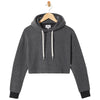 Feat Women's HazyBlack BlanketBlend Crop Hoodie