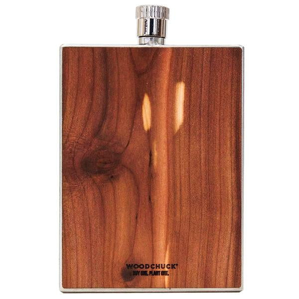 Woodchuck USA Cedar Wood Flask 3oz