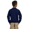 Gildan Youth Navy Heavy Blend 8 oz. 50/50 Fleece Crew