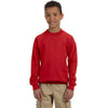 Gildan Youth Red Heavy Blend 8 oz. 50/50 Fleece Crew