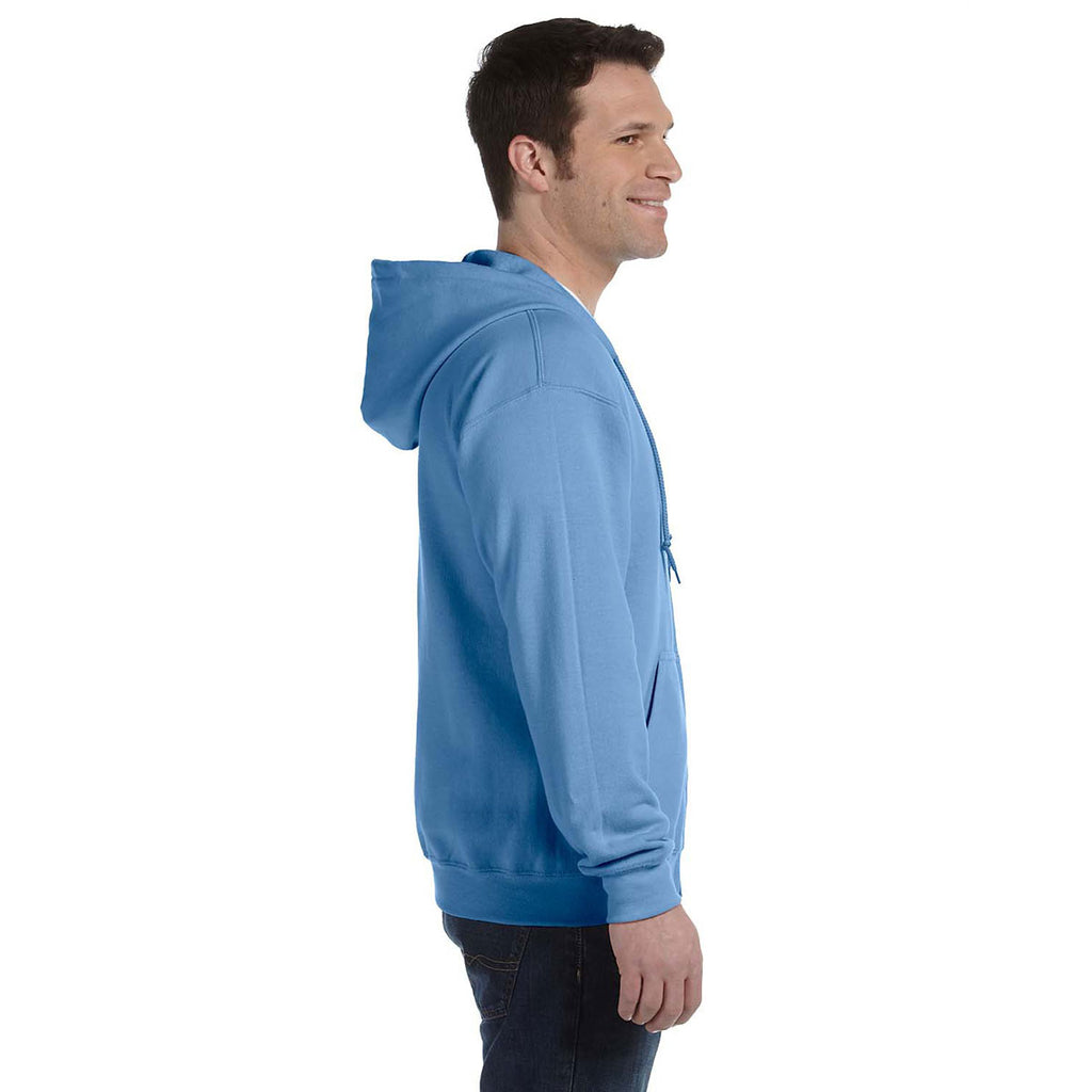 Gildan Unisex Carolina Blue Heavy Blend 50/50 Full Zip Hoodie