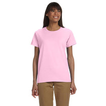 Gildan Women's Light Pink Ultra Cotton 6 oz. T-Shirt