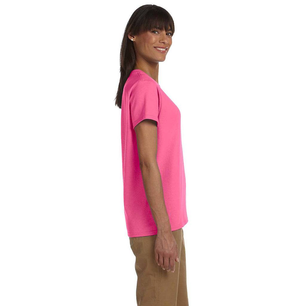 Gildan Women's Safety Pink Ultra Cotton 6 oz. T-Shirt