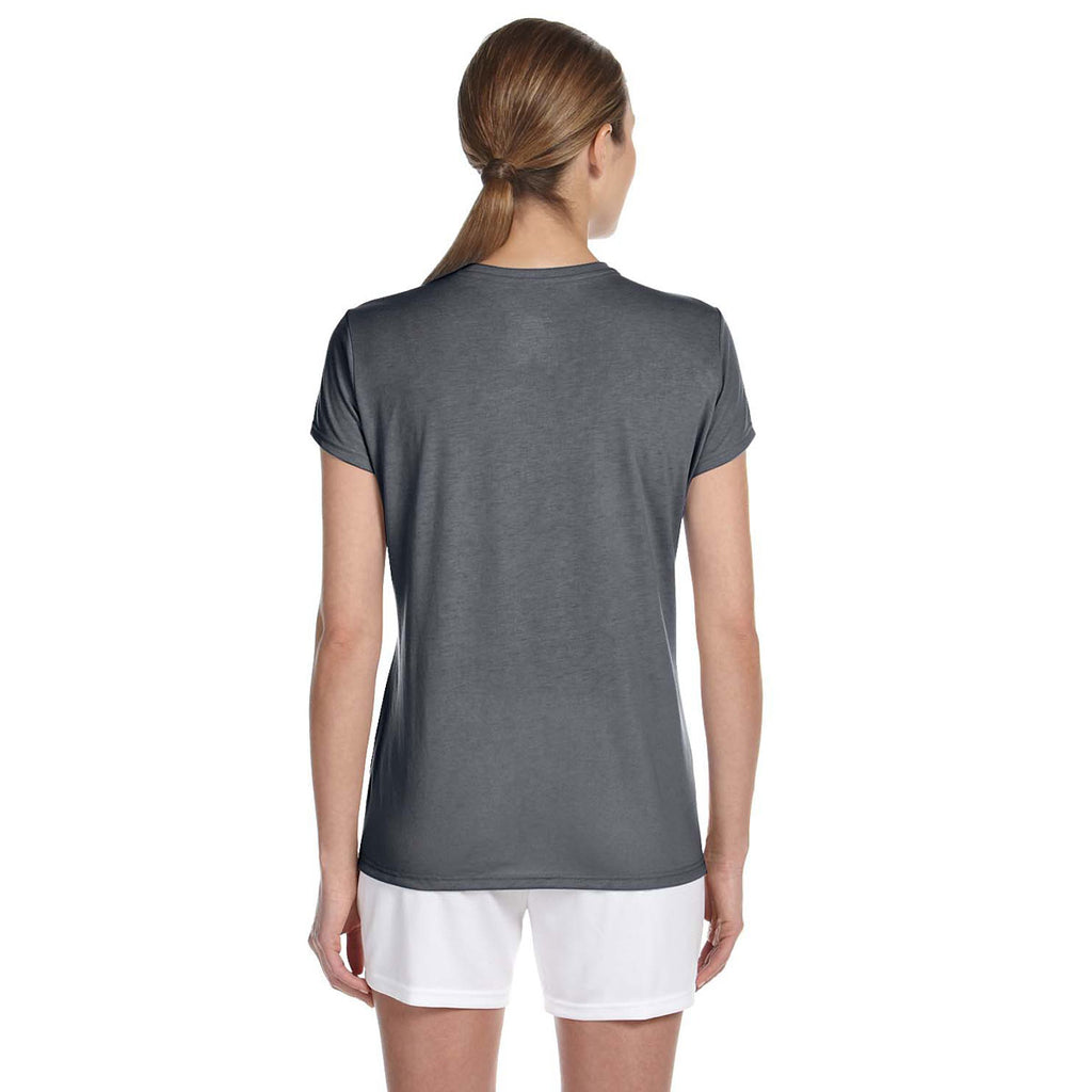 Gildan Women's Charcoal Performance 5 oz. T-Shirt