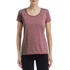 Gildan Women's Heather Sport Dark Maroon Performance Core T-Shirt