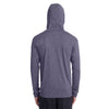 Gildan Men's Heather Sport Dark Navy Performance Hooded T-Shirt