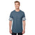 Gildan Men's Heather Navy/White Heavy Cotton Victory T-Shirt