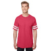 Gildan Men's Heather Red/White Heavy Cotton Victory T-Shirt